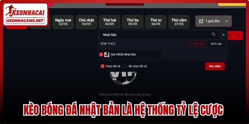 Kèo bóng đá Nhật Bản là hệ thống tỷ lệ cược thuộc hệ thống bóng đá tại Nhật