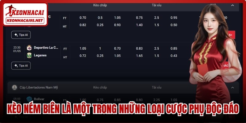 Kèo ném biên là một trong những loại cược phụ độc đáo nhất