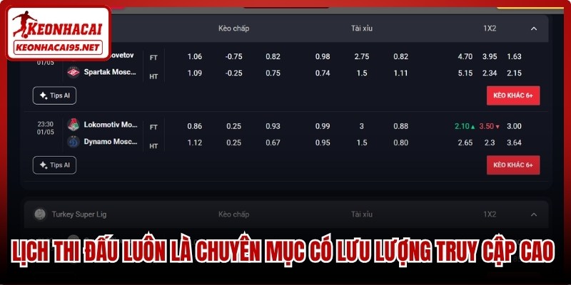 Lịch Thi Đấu Bóng Đá Trực Tuyến Chính Xác Nhất Hôm Nay 1 Lịch thi đấu luôn là chuyên mục có lưu lượng truy cập cao nhất