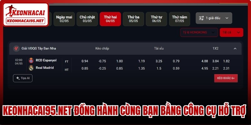 Tỷ Lệ Kèo La Liga - Bảng Kèo Bóng Đá Tây Ban Nha Uy Tín 3 Kèo nhà cái đồng hành cùng bạn bằng công cụ hỗ trợ phân tích hiện đại